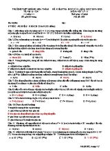 Đề kiểm tra học kỳ II môn Vật lý Lớp 11 - Mã đề 003 - Năm học 2019-2020 - Trường THPT Hoàng Hoa Thám